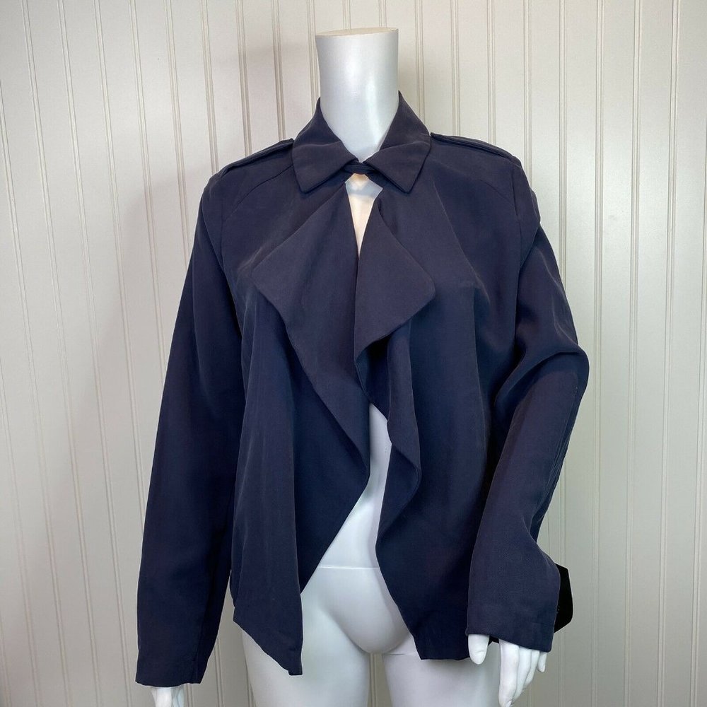 Zara Jacket Size Medium NEW Blue Waterfall